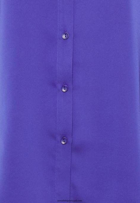 mulheres blusa de botão azul escuro F4BZ0D674 Anna Field