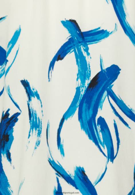 mulheres blusa de botão branca, azul F4BZ0D679 Anna Field