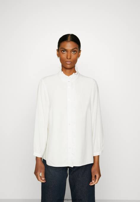 mulheres blusa de botão off white F4BZ0D677 Anna Field