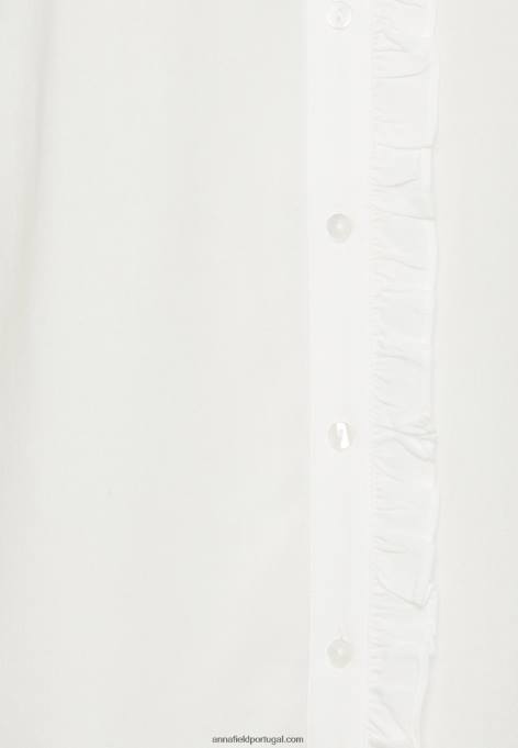 mulheres blusa de botão off white F4BZ0D677 Anna Field