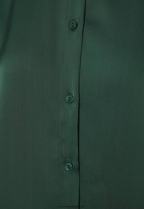 mulheres blusa de botão verde F4BZ0D670 Anna Field