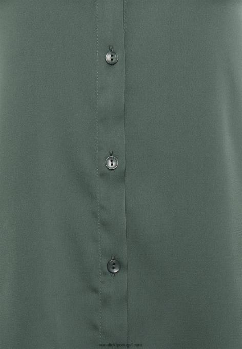 mulheres blusa de botão verde-oliva F4BZ0D681 Anna Field