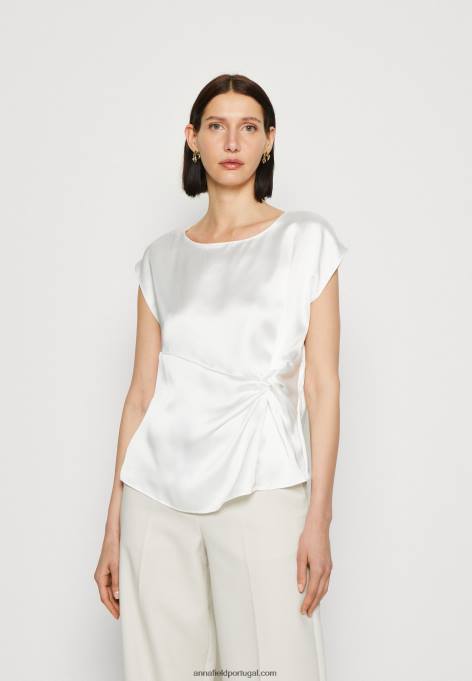 mulheres blusa off white F4BZ0D689 Anna Field