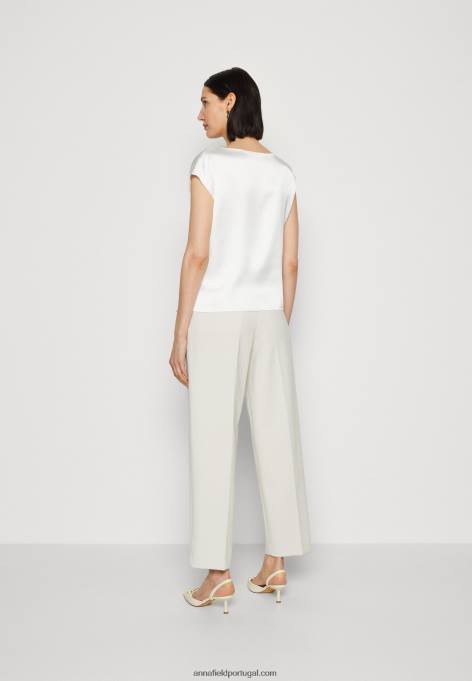 mulheres blusa off white F4BZ0D689 Anna Field
