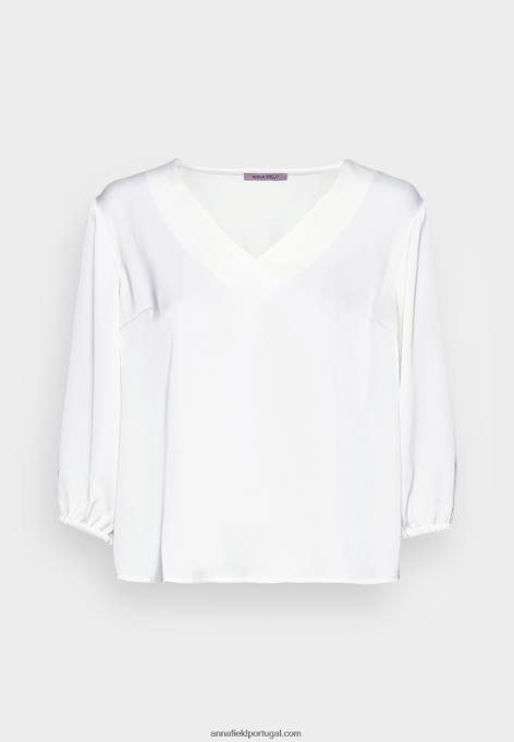 mulheres blusa off white F4BZ0D703 Anna Field