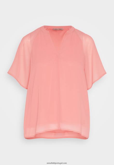 mulheres blusa rosa F4BZ0D700 Anna Field