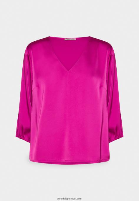 mulheres blusa rosa F4BZ0D705 Anna Field