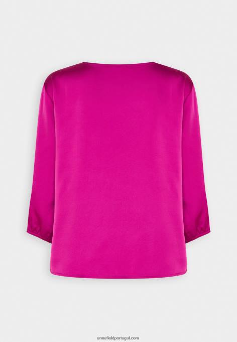 mulheres blusa rosa F4BZ0D705 Anna Field