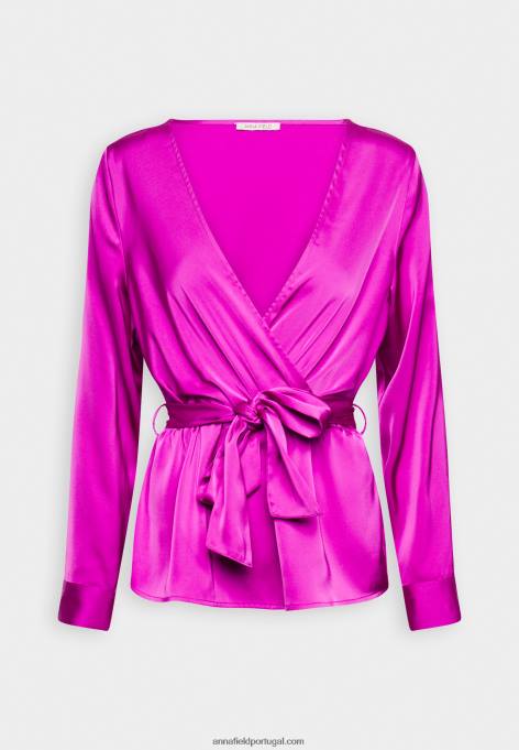 mulheres blusa roxa F4BZ0D694 Anna Field
