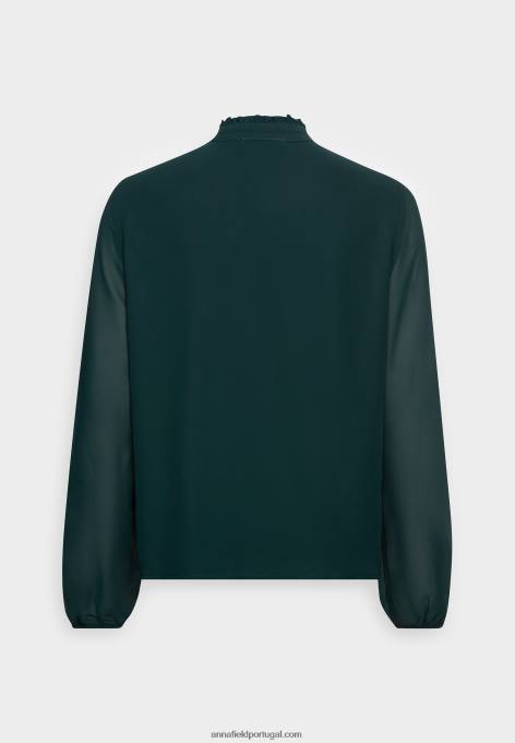 mulheres blusa verde F4BZ0D704 Anna Field