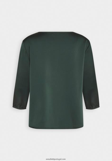 mulheres blusa verde escuro F4BZ0D696 Anna Field