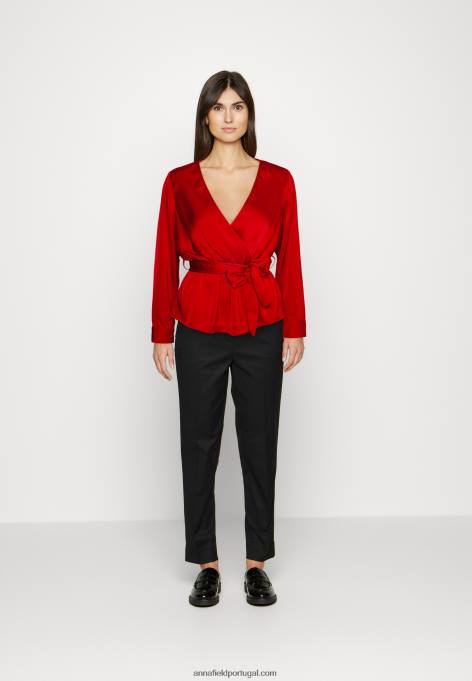 mulheres blusa vermelha F4BZ0D682 Anna Field