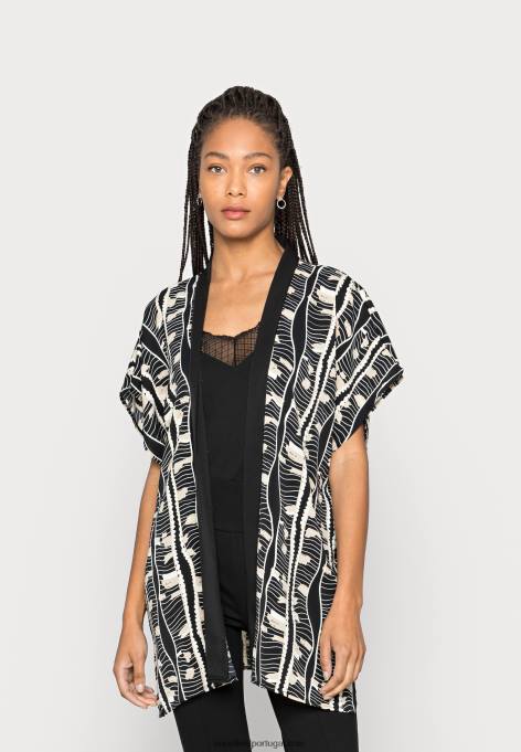 mulheres capa de verão túnica preta F4BZ0D706 Anna Field