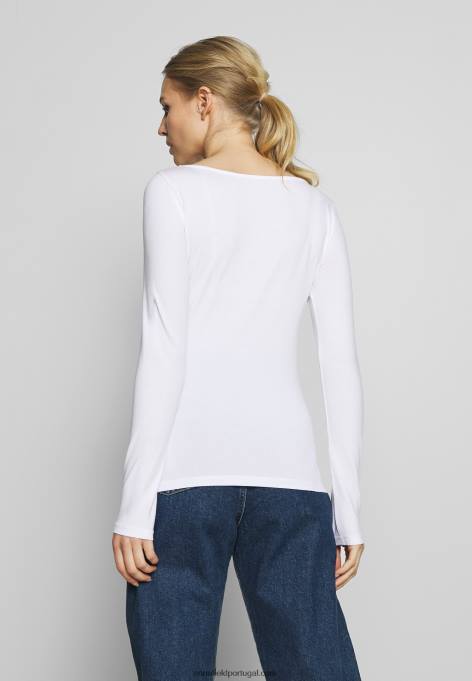 mulheres 2 pack de top de manga comprida azul marinho/branco F4BZ0D539 Anna Field