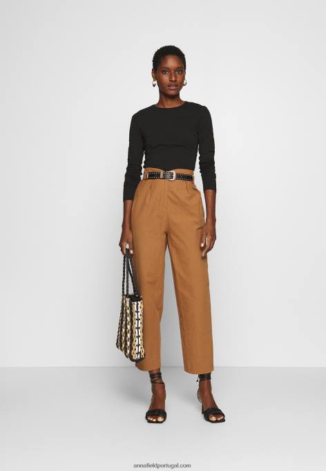 mulheres 2 pack de top de manga comprida branco/preto F4BZ0D515 Anna Field