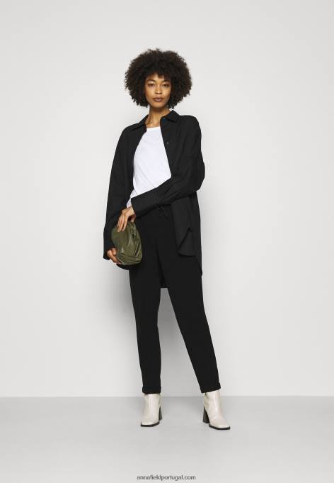 mulheres 2 pack de top de manga comprida branco/preto F4BZ0D519 Anna Field