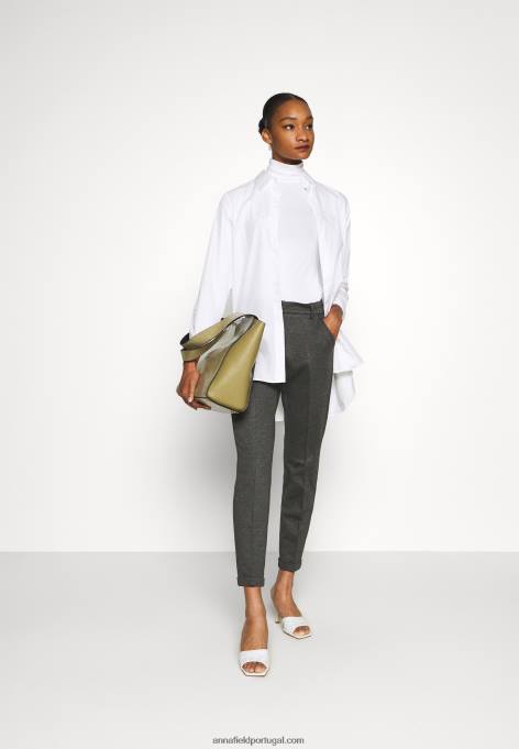 mulheres 2 pack de top de manga comprida preto/branco F4BZ0D551 Anna Field