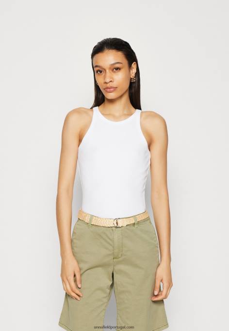 mulheres 2 pack top azul/branco/branco F4BZ0D449 Anna Field