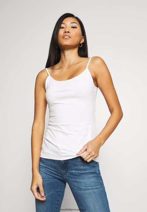 mulheres 2 pack top branco/preto F4BZ0D438 Anna Field