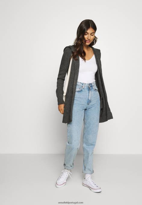 mulheres 2 pack top branco/preto F4BZ0D507 Anna Field