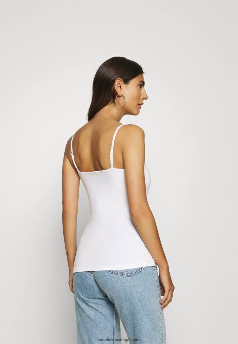 mulheres 2 pack top branco/preto F4BZ0D507 Anna Field