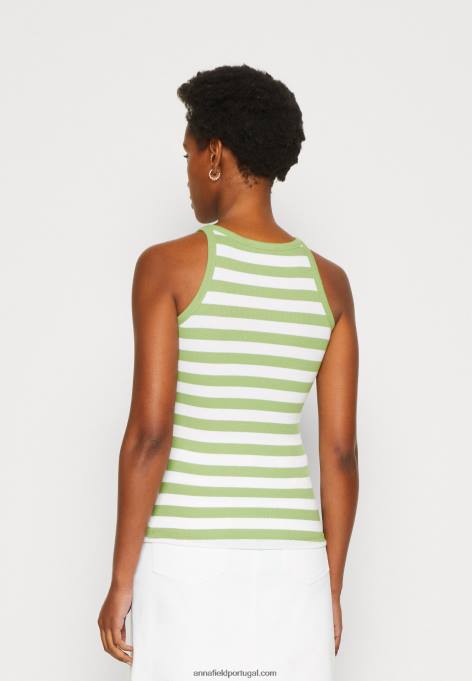 mulheres 2 pack top off-white/verde F4BZ0D479 Anna Field