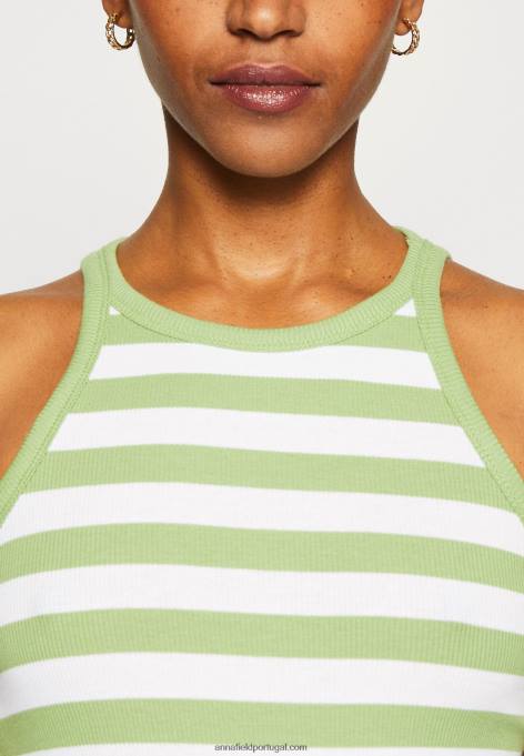 mulheres 2 pack top off-white/verde F4BZ0D479 Anna Field