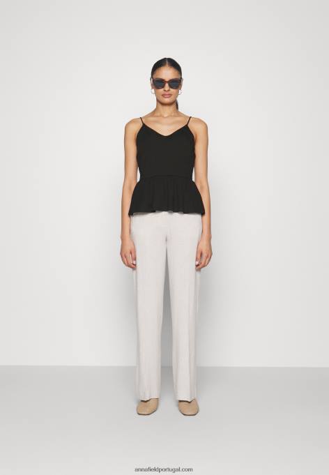 mulheres 2 pack top preto/branco F4BZ0D427 Anna Field