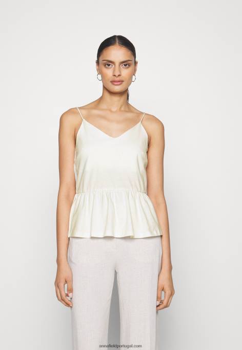 mulheres 2 pack top preto/branco F4BZ0D427 Anna Field