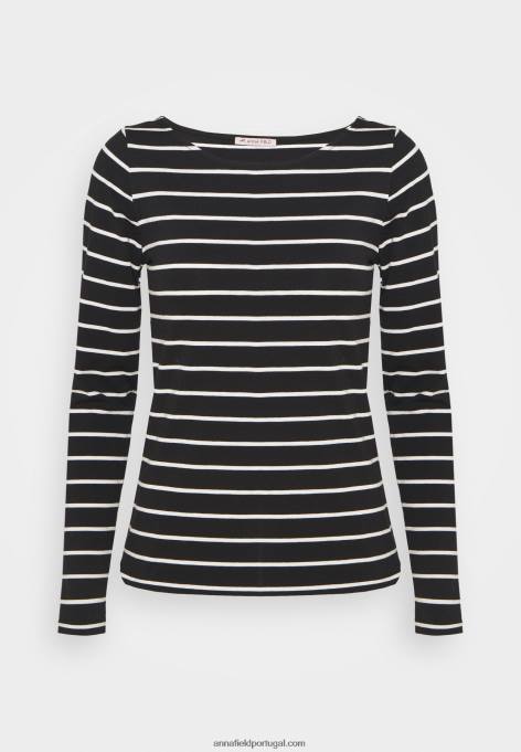 mulheres 2 pack top preto de manga comprida F4BZ0D591 Anna Field