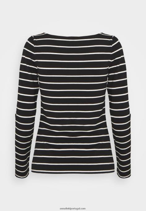 mulheres 2 pack top preto de manga comprida F4BZ0D591 Anna Field