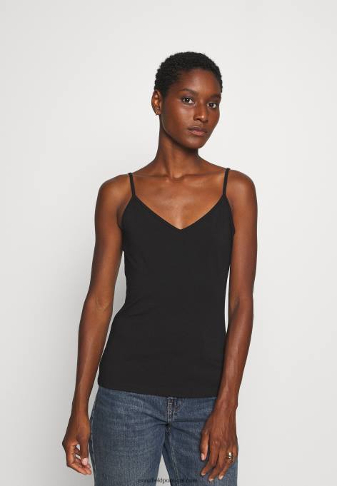 mulheres 2 pack top preto/preto F4BZ0D471 Anna Field