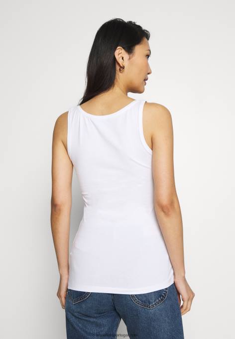 mulheres 2 pacotes top branco F4BZ0D404 Anna Field