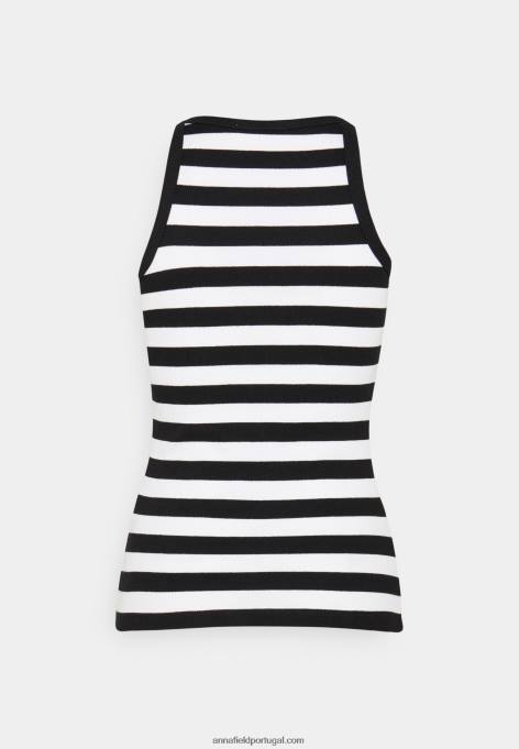 mulheres 2 pacotes top preto F4BZ0D383 Anna Field