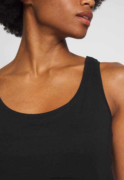 mulheres 2 pacotes top preto F4BZ0D508 Anna Field