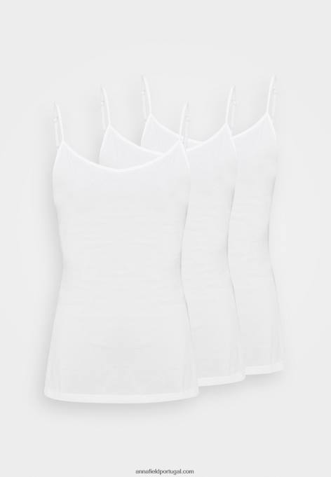 mulheres 3er pack top branco/branco/branco F4BZ0D458 Anna Field