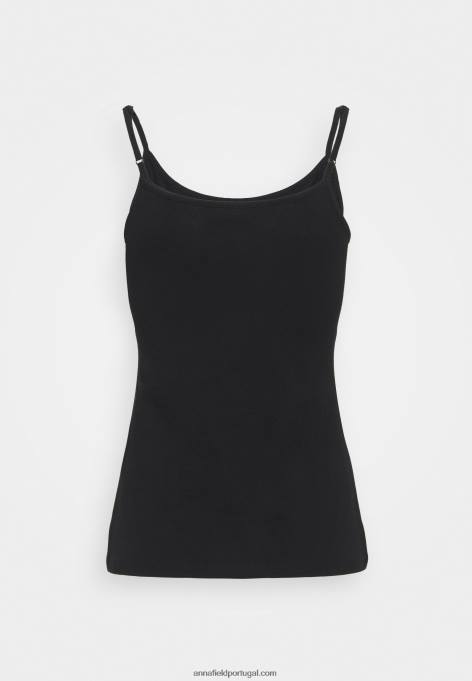 mulheres 5 pack top preto F4BZ0D463 Anna Field
