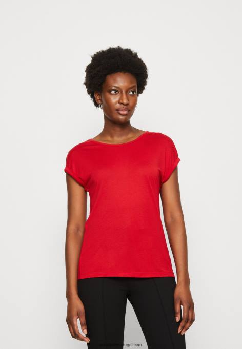 mulheres Pacote com 3 camisetas básicas bege/esbranquiçado/vermelho F4BZ0D301 Anna Field