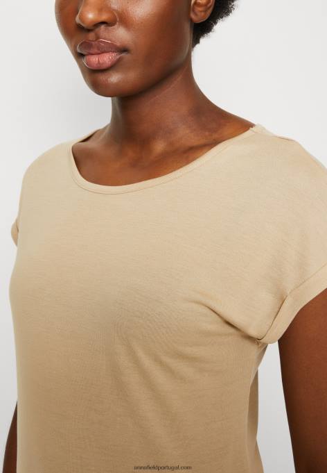 mulheres Pacote com 3 camisetas básicas bege/esbranquiçado/vermelho F4BZ0D301 Anna Field