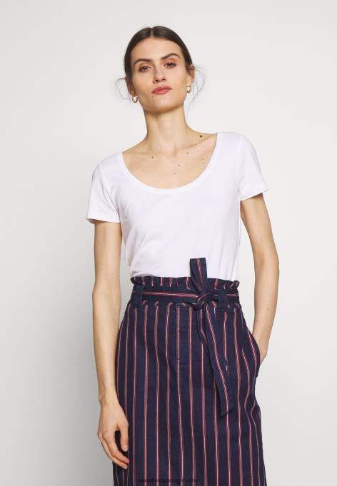 mulheres Pacote com 3 camisetas básicas branco/marinho/cinza claro melange F4BZ0D271 Anna Field