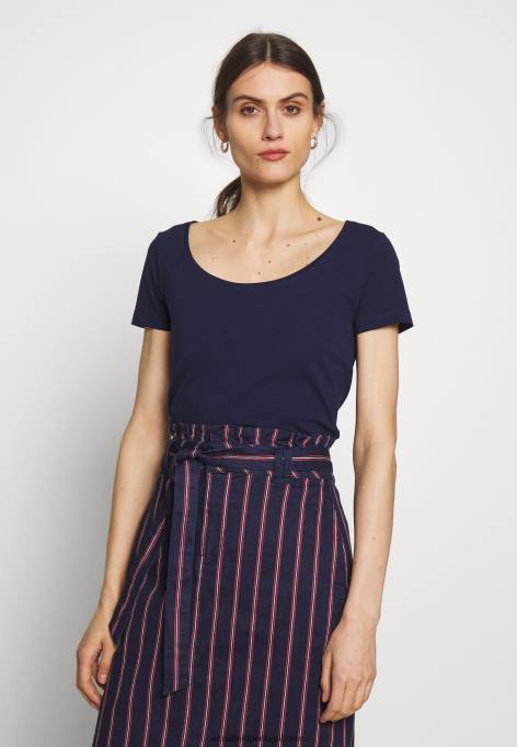 mulheres Pacote com 3 camisetas básicas branco/marinho/cinza claro melange F4BZ0D271 Anna Field