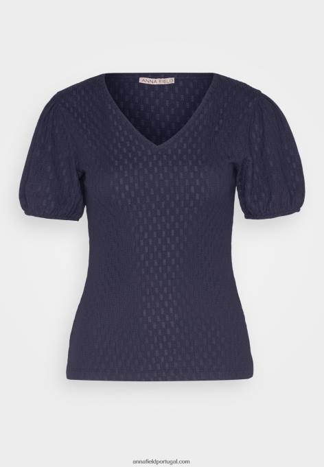 mulheres blusa azul escuro F4BZ0D356 Anna Field