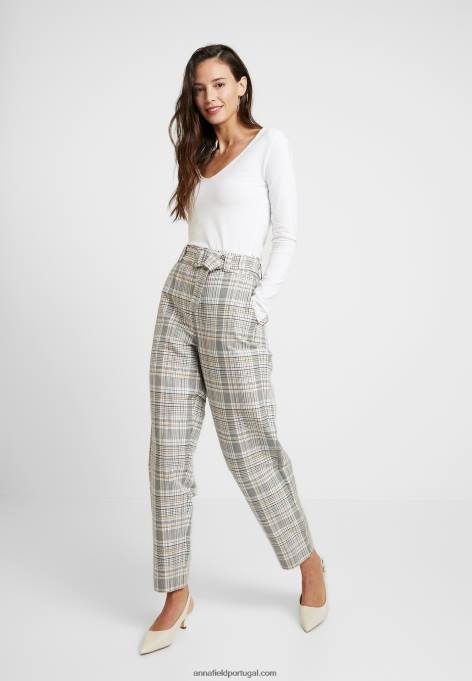 mulheres blusa básica manga longa branca F4BZ0D528 Anna Field