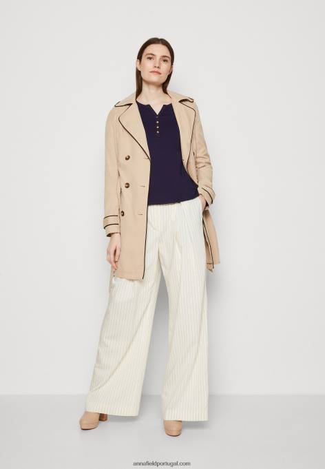 mulheres blusa manga longa azul escuro F4BZ0D523 Anna Field