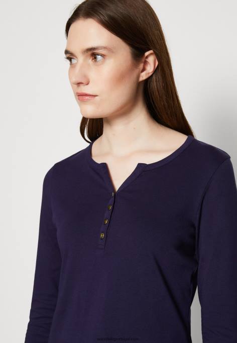 mulheres blusa manga longa azul escuro F4BZ0D523 Anna Field