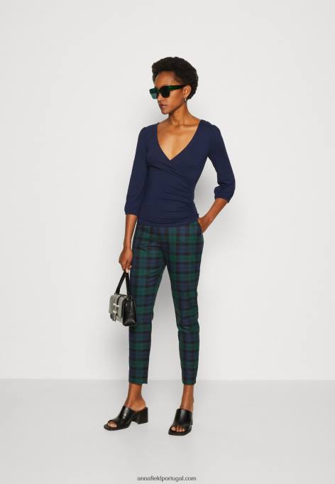 mulheres blusa manga longa azul escuro F4BZ0D536 Anna Field