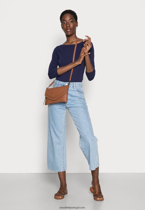 mulheres blusa manga longa azul escuro F4BZ0D570 Anna Field