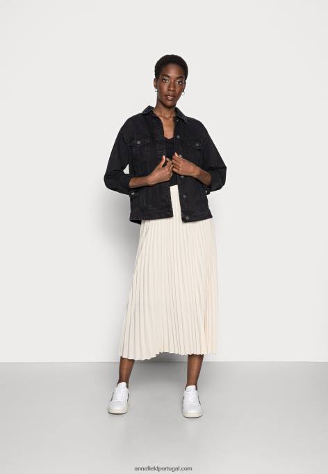 mulheres blusa manga longa básica preta F4BZ0D594 Anna Field