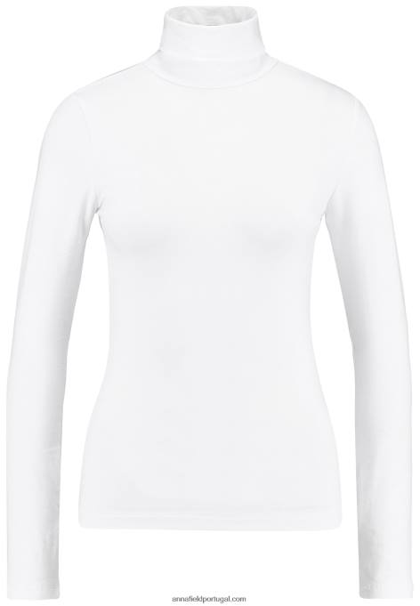 mulheres blusa manga longa branca F4BZ0D527 Anna Field