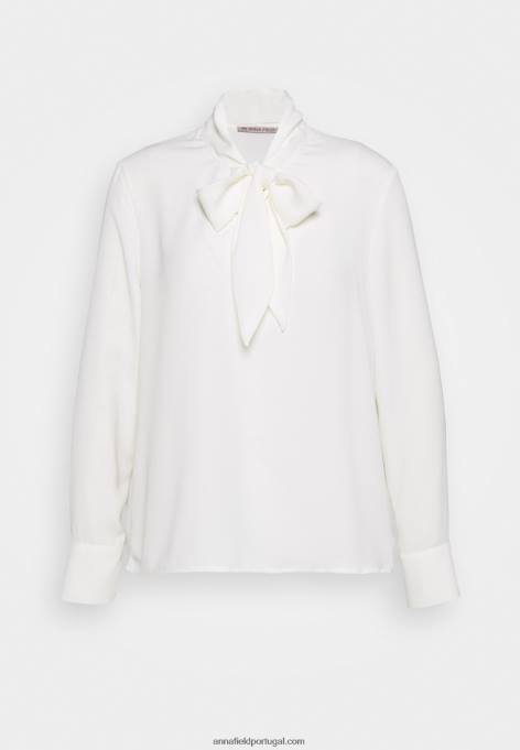 mulheres blusa manga longa off white F4BZ0D521 Anna Field
